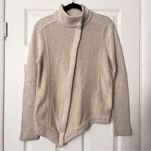 Stem Asymmetrical Zip Front Sweater Jacket - Size M